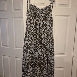 Floral Green Midi Dress